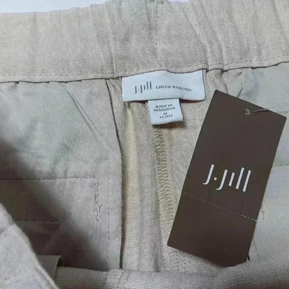 J.Jill Linen/ rayon  blend Capris. Ladies size M Petite - Picture 3 of 8